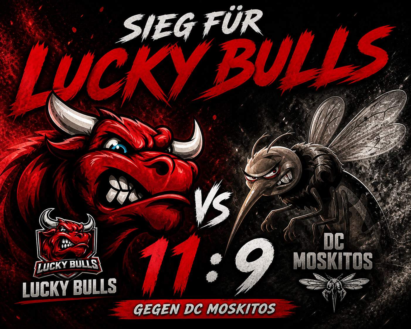 Starker Auswärtssieg für die Lucky Bulls 🐂🔥