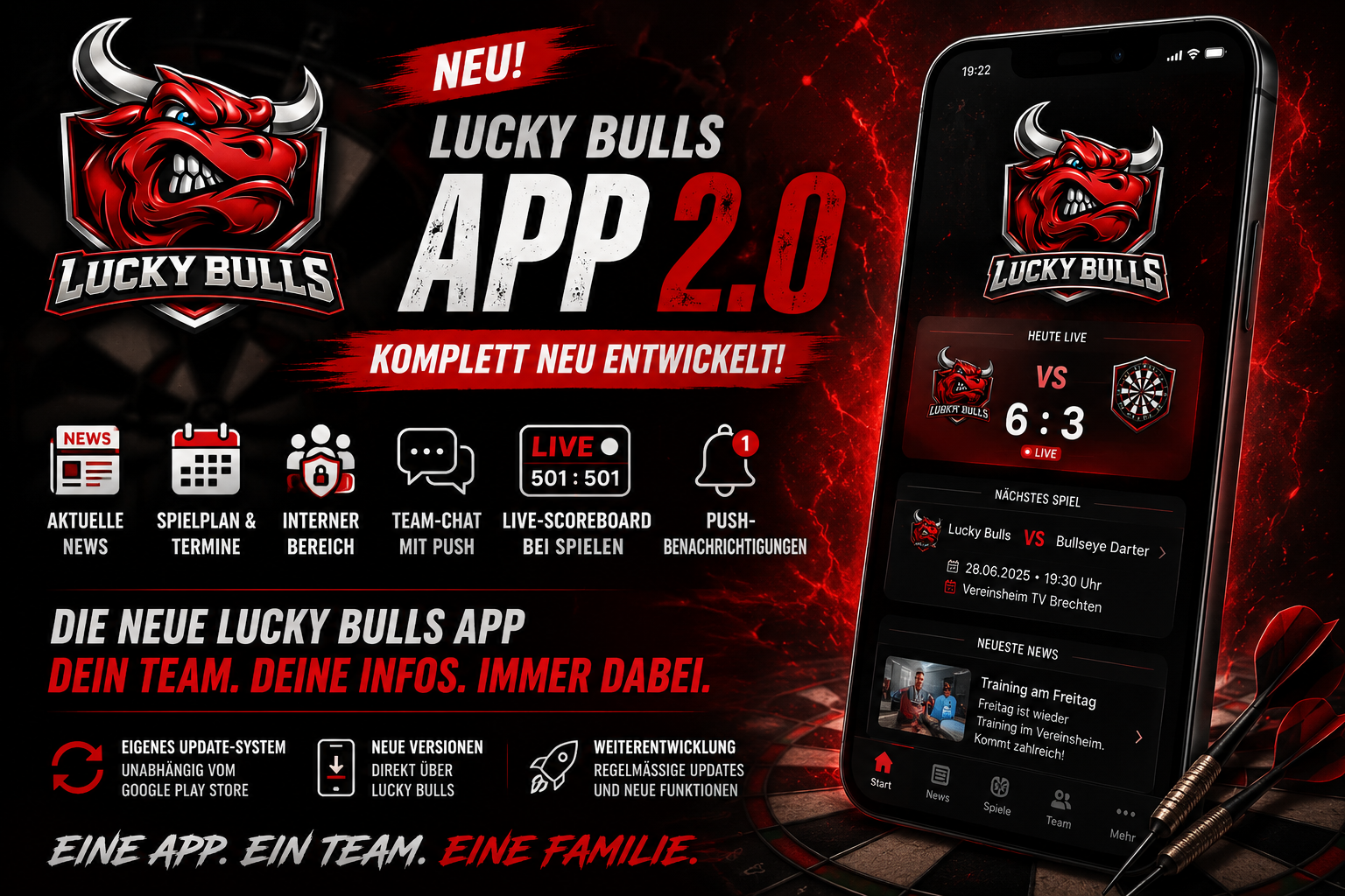 📱 Lucky Bulls App – komplett neu entwickelt!